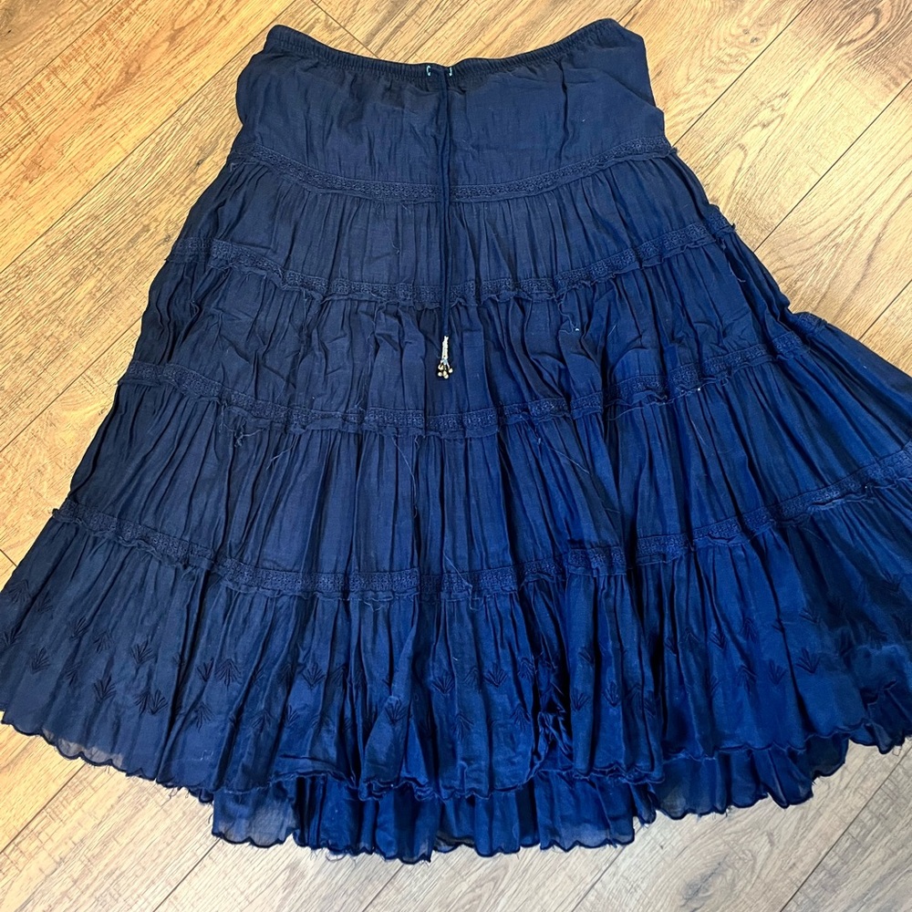 Midi Peasant Skirt